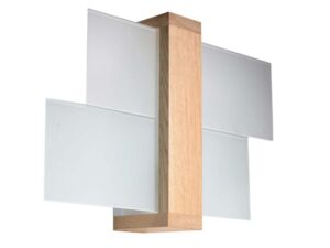 miniaturka Skandynawski Kinkiet z Drewnem XYLON 1