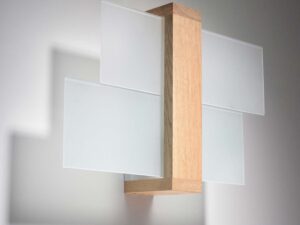 miniaturka Skandynawski Kinkiet z Drewnem XYLON 1