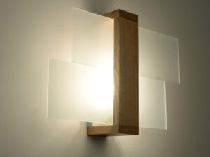 miniaturka Skandynawski Kinkiet z Drewnem XYLON 1