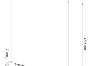 miniaturka Czarna Stalowa Lampa Wisząca VIBRANT