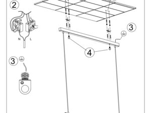 miniaturka Czarna Stalowa Lampa Wisząca VIBRANT