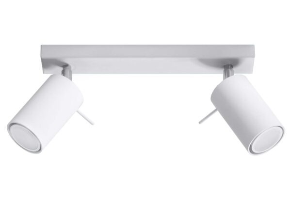 Nowoczesny plafon w odcieniu bieli