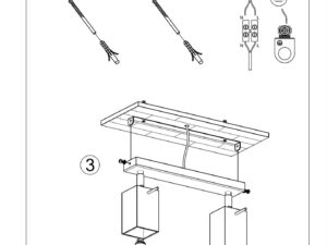 miniaturka Plafon 2-żarówkowy surowy design MELIA 2