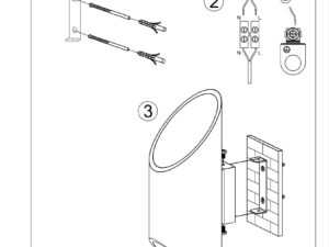 miniaturka Nowoczesny Kinkiet PLUTONE 30