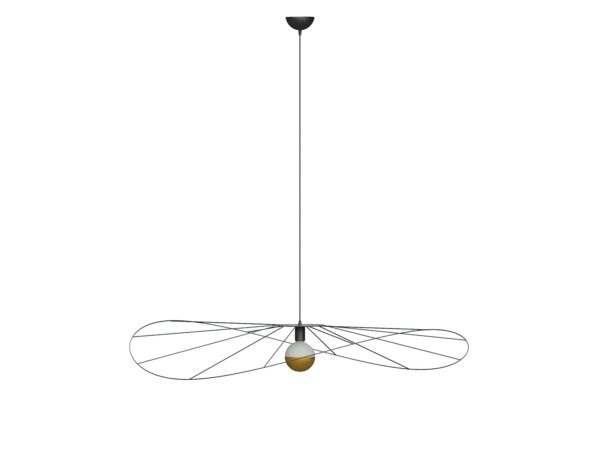 Lampa sufitowa z organiczną formą przypominającą liść