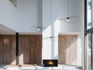 miniaturka Czarna Lampa Sufitowa TITANIA 110 Styl Minimalistyczny