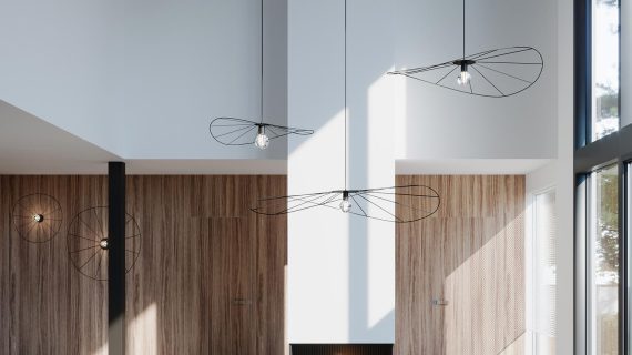 miniaturka Czarna Lampa Sufitowa TITANIA 110 Styl Minimalistyczny