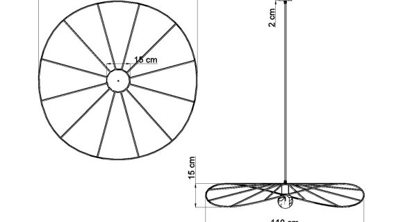 miniaturka Czarna Lampa Sufitowa TITANIA 110 Styl Minimalistyczny