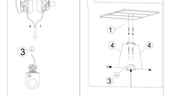 miniaturka Czarna Lampa Sufitowa TITANIA 110 Styl Minimalistyczny