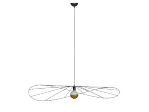 Czarna Lampa Sufitowa TITANIA 110 Styl Minimalistyczny