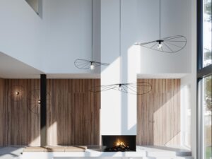 miniaturka Czarna Lampa Wisząca TITANIA 140 Stal Minimalizm