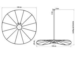 miniaturka Czarna Lampa Wisząca TITANIA 140 Stal Minimalizm