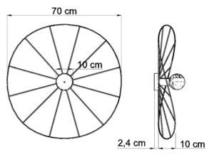 miniaturka Minimalistyczny Kinkiet/Plafon w Stylu Loft TITANIA