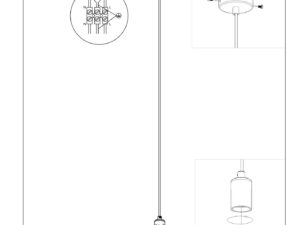 miniaturka NOLAN Czarna Lampa Stal Styl Minimalistyczny