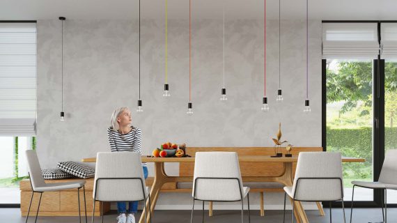 miniaturka NOLAN Czarna Lampa Stal Styl Minimalistyczny