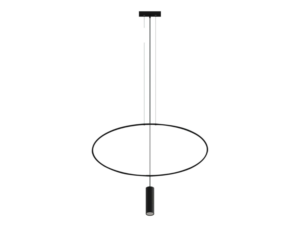 Lampa Wisząca HYBRIS 1 Czarna Design Minimalistyczny