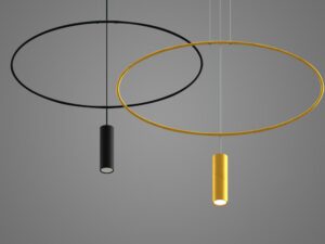 miniaturka Lampa Wisząca HYBRIS 1 Czarna Design Minimalistyczny
