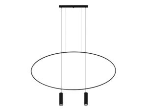 HYBRIS 2 Czarna Lampa Stal Styl Loftowy