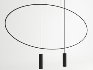 miniaturka HYBRIS 2 Czarna Lampa Stal Styl Loftowy