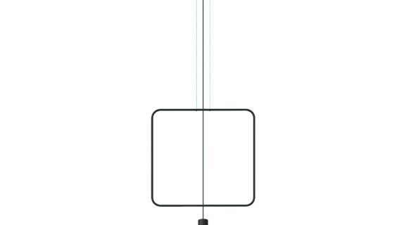 Lampa Wisząca Surowa Geometria RADIUS 1