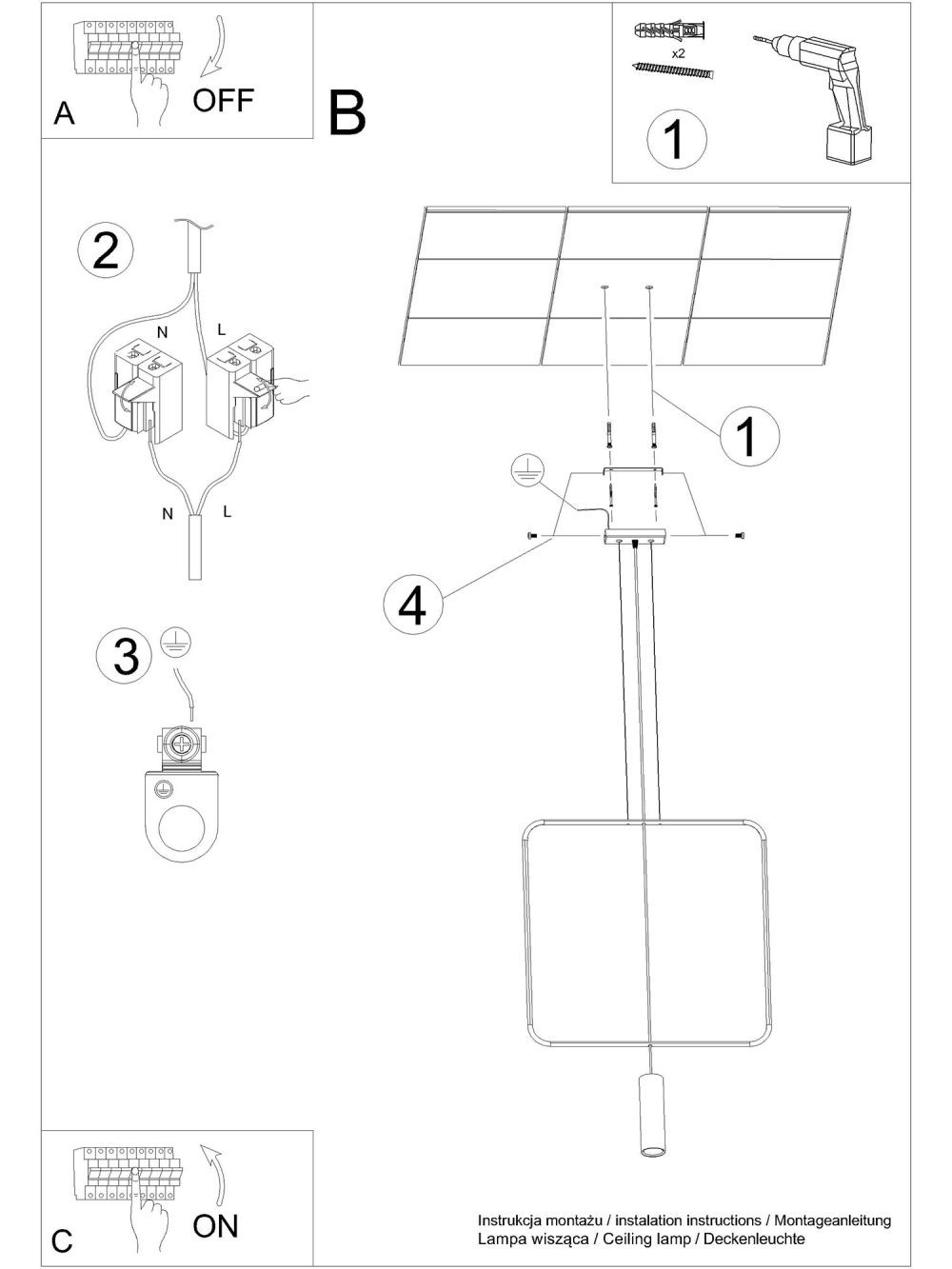 Lampa Wisząca Surowa Geometria RADIUS 1 - obrazek 8