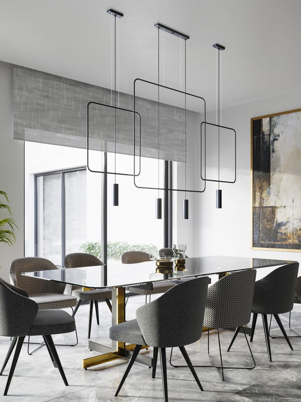 Lampa Wisząca Surowa Geometria RADIUS 1 - obrazek 3