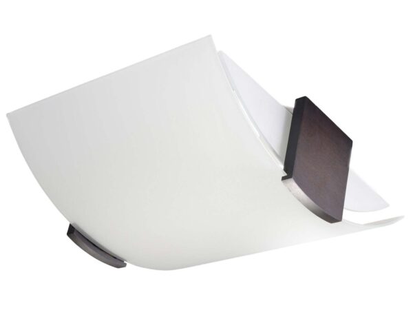 Designerska lampa z giętym kloszem – styl minimalistyczny