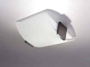 miniaturka Drewniany plafon z mlecznym szkłem QUINTUS