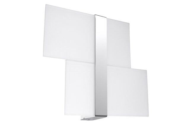 Kinkiet LED z dwoma białymi panelami – efekt świetlny w górę i dół