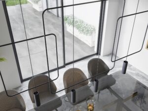 miniaturka Nowoczesna Lampa Wisząca z Stali RADIUS 2