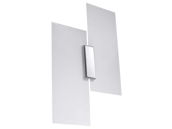 Lampa ścienna z efektem 3D – prostokątne panele w stylu skandynawskim