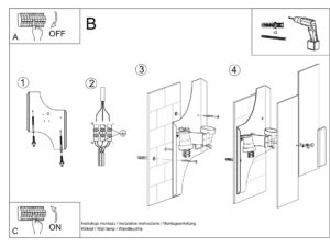 miniaturka Nowoczesny Kinkiet Geometryczny VIVIDUS