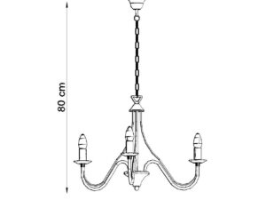 miniaturka Żyrandol o Wyrafinowanej Formie MELUSINA 3