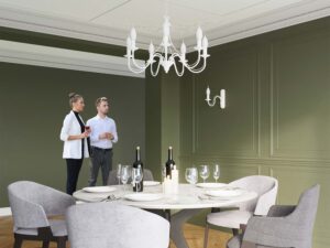 miniaturka Klasyczny Kinkiet Stylizowany na Kandelabr MELUSINA