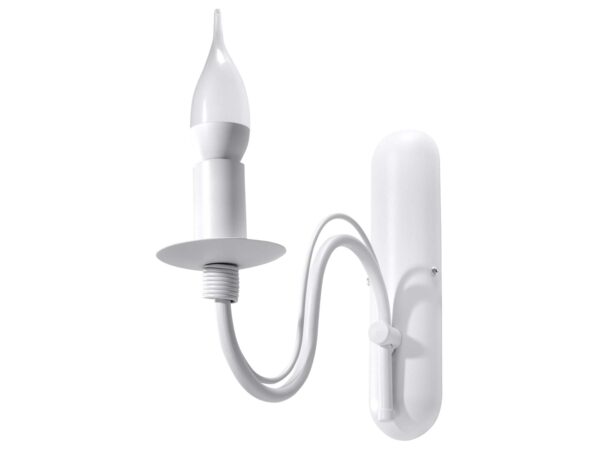 Biały kinkiet świecznikowy