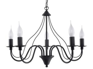 miniaturka Elegancki biały żyrandol MELUSINA 5