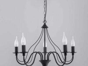 miniaturka Elegancki biały żyrandol MELUSINA 5