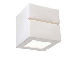 Kinkiet Ceramiczny z Liniami Kwadratowy LUDUS LINE