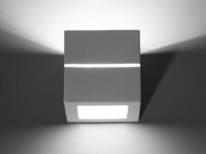 miniaturka Kinkiet Ceramiczny z Liniami Kwadratowy LUDUS LINE