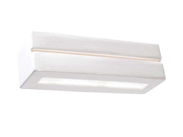 Biały kinkiet LED z podwójnym światłem