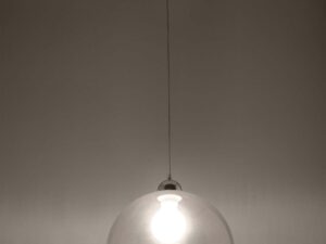 miniaturka Stalowo-Szkło Wisząca Lampa OLUDUS Biała