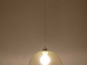 miniaturka Stalowo-Szkło Wisząca Lampa OLUDUS Biała