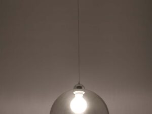 miniaturka Stalowo-Szkło Wisząca Lampa OLUDUS Biała