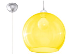 miniaturka Stalowo-Szkło Wisząca Lampa OLUDUS Biała