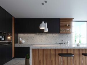 miniaturka Szara Lampa Sufitowa RADIAN Beton Styl Nowoczesny