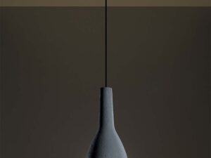 miniaturka Szara Lampa Sufitowa RADIAN Beton Styl Nowoczesny