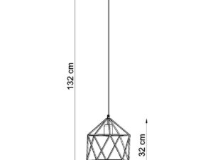 miniaturka Lampa Wisząca GELIDA Stal Biała Design Minimalistyczny