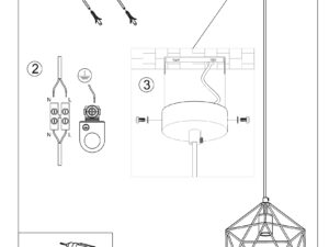 miniaturka Lampa Wisząca GELIDA Stal Biała Design Minimalistyczny