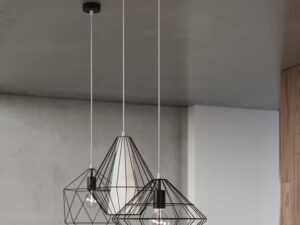 miniaturka Lampa Wisząca GELIDA Stal Biała Design Minimalistyczny