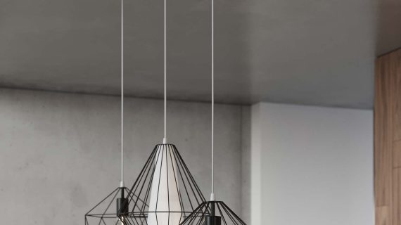 miniaturka Lampa Wisząca GELIDA Stal Biała Design Minimalistyczny